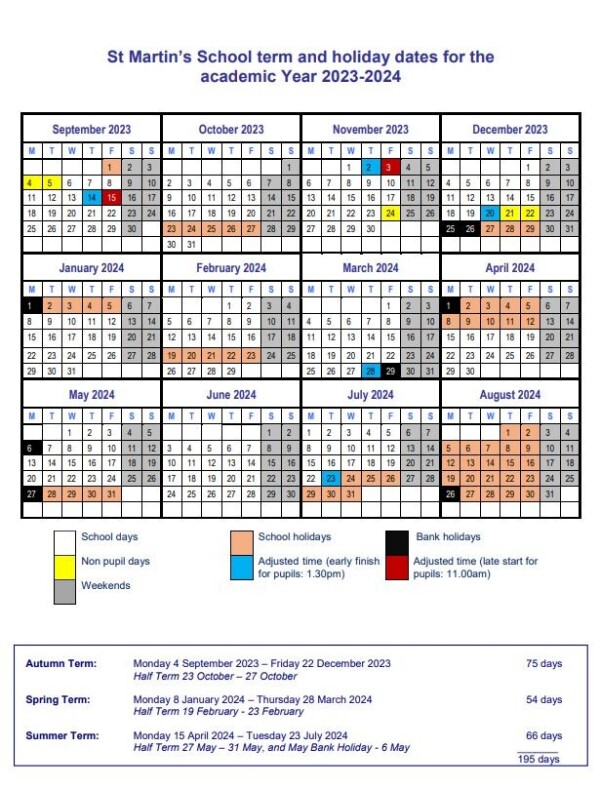 20232024 St Martin's School Be The Best You Can Be